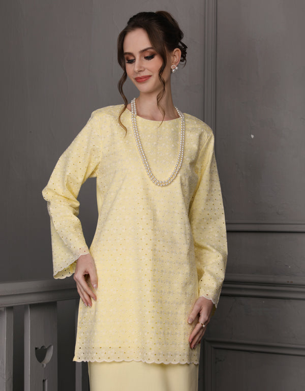 BAJU KURUNG MODEN ERENA (SWEET YELLOW)